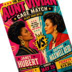 Aunt Vivian Cage Match Oversized Unisex Tee