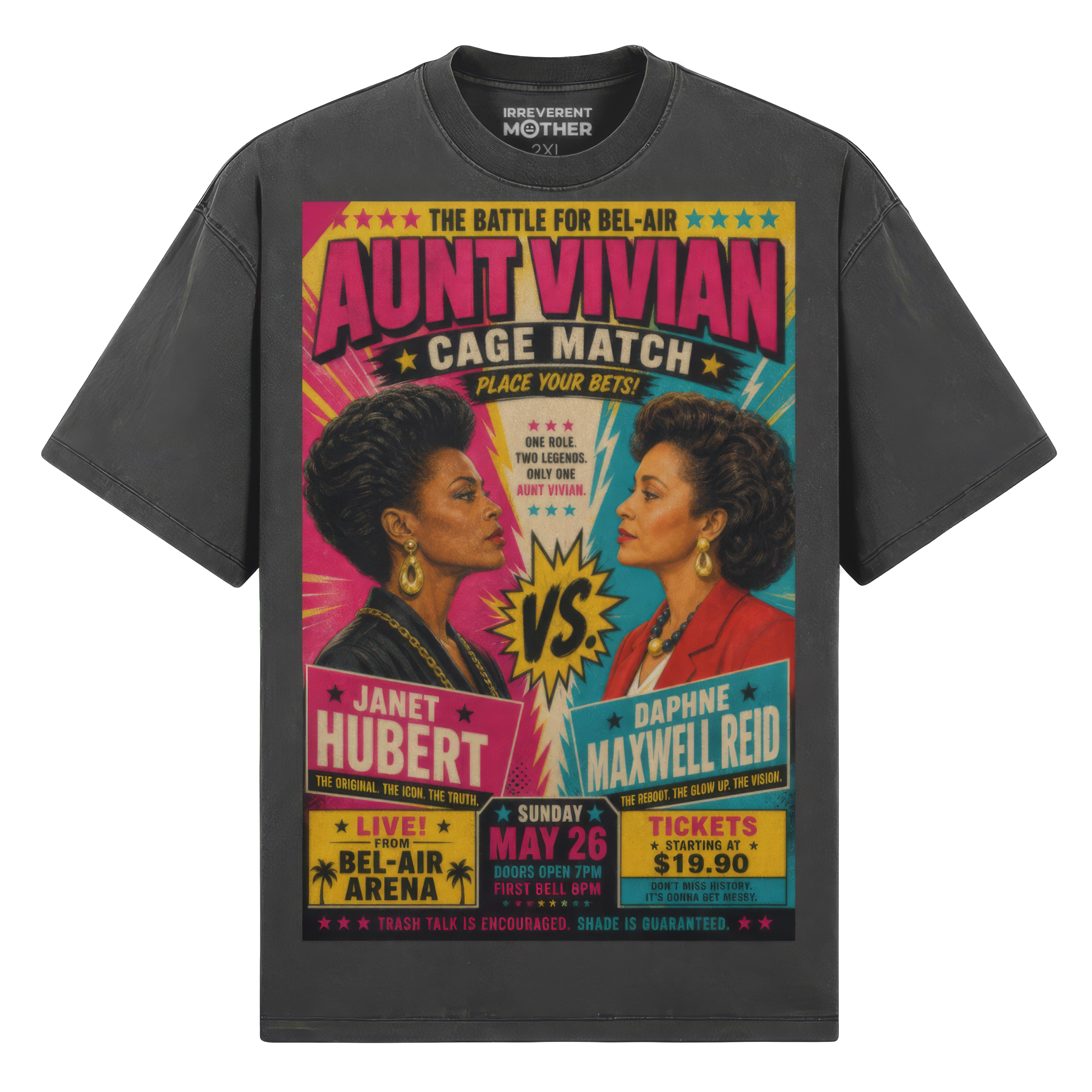 Aunt Vivian Cage Match Oversized Unisex Tee