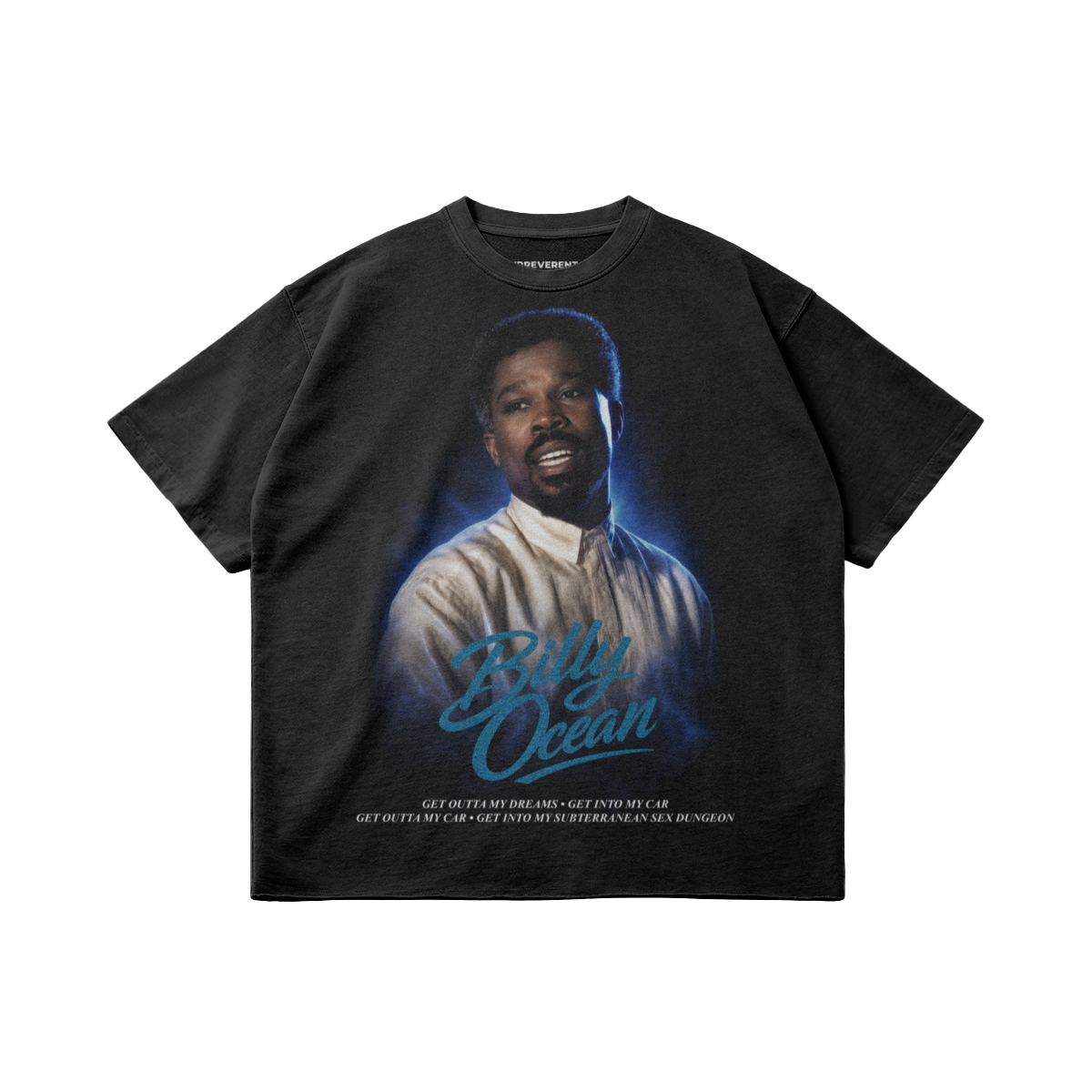 Get Outta My Car Bootleg Rap Tee Glitter Text Unisex Faded Raw Hem T-shirt