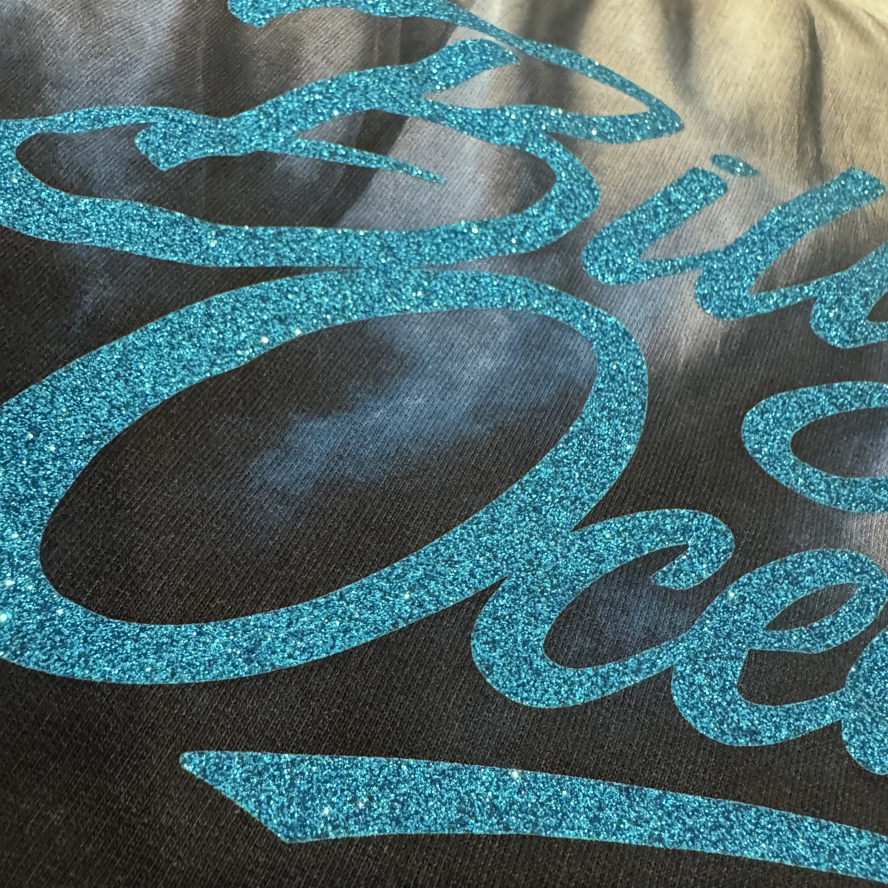 Get Outta My Car Bootleg Rap Tee Glitter Text Unisex Faded Raw Hem T-shirt