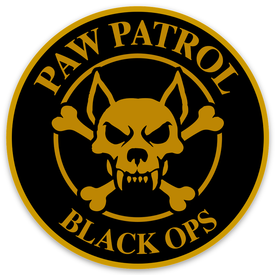 Black Ops Circle Sticker