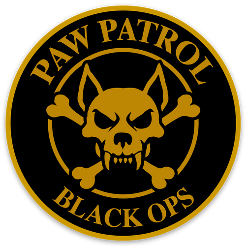 Black Ops Circle Sticker