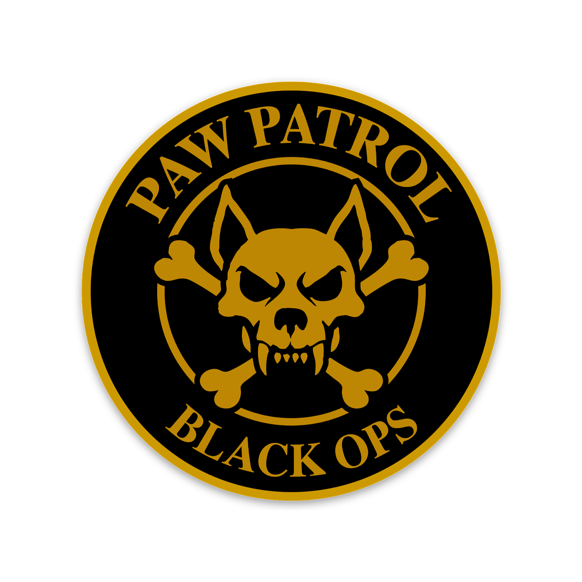 Black Ops Circle Sticker