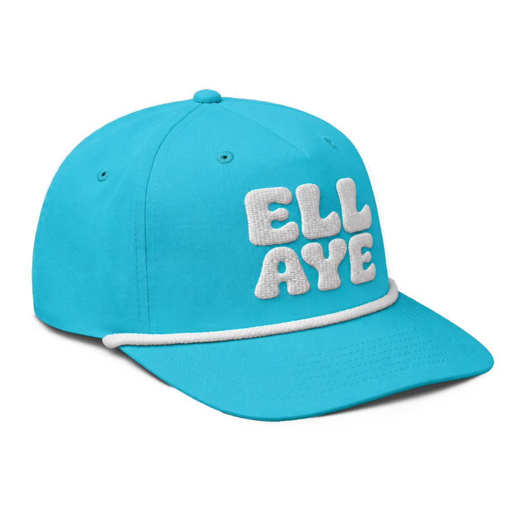 ELL AYE Puff Embroidery Golf Rope Cap