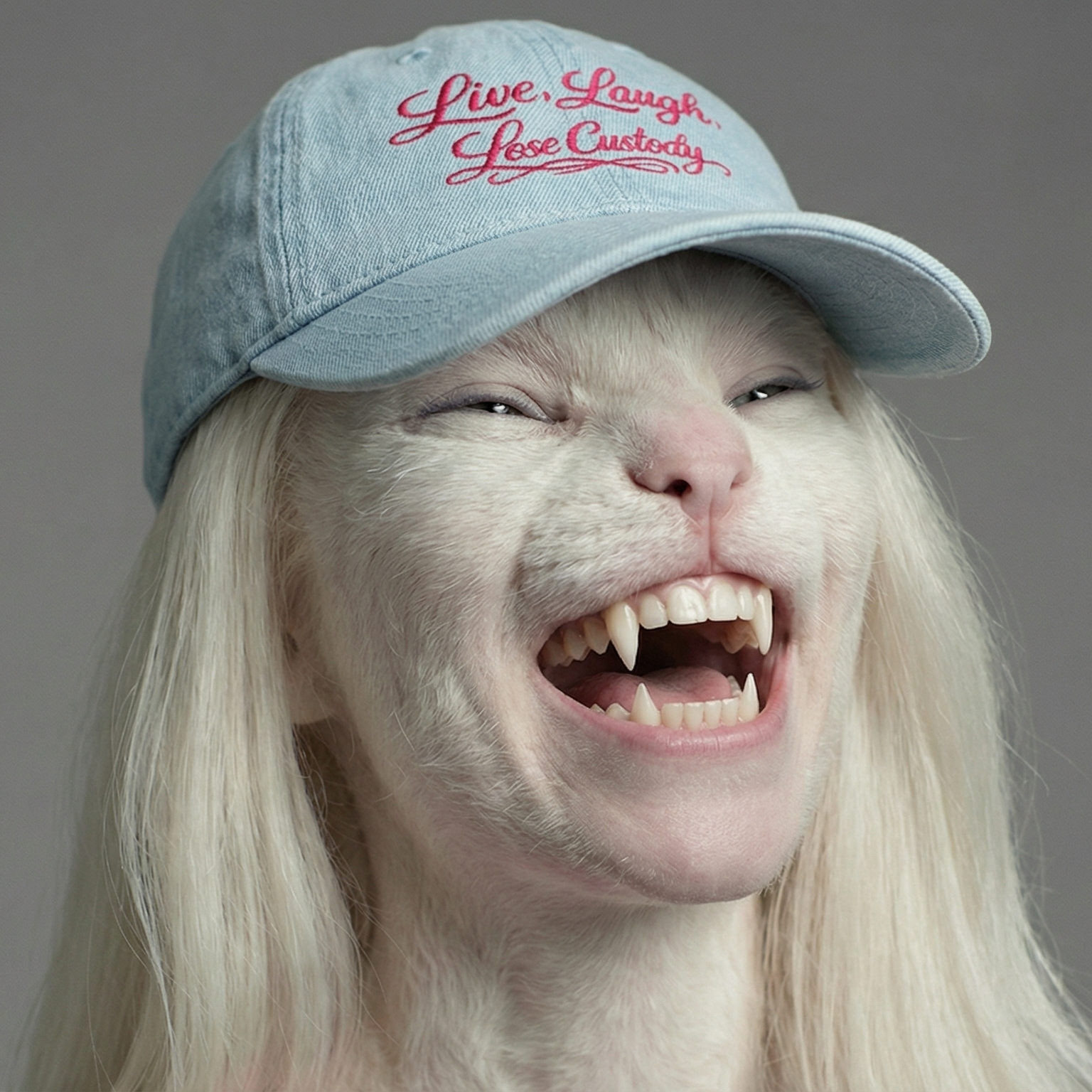 Live Laugh Lose Embroidered Denim Hat