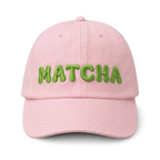Matcha Puff Embroidery Pastel Hat