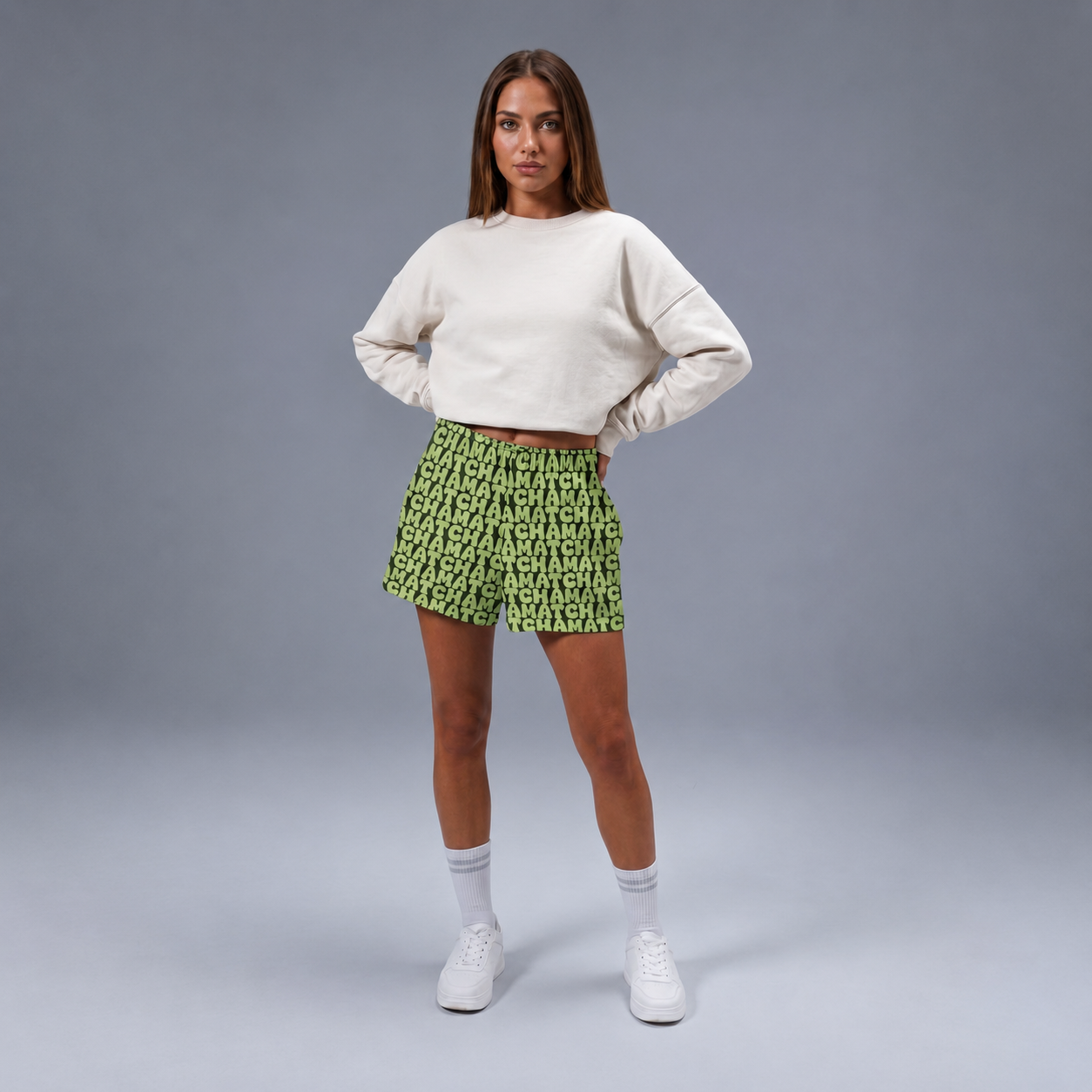 MATCHA^∞ Unisex Cotton Short Shorts