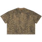 Matcha Unisex Leopard Print Boxy Tee