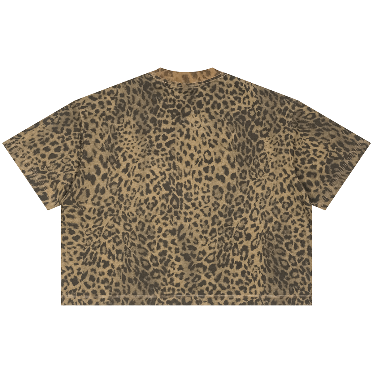 Matcha Unisex Leopard Print Boxy Tee