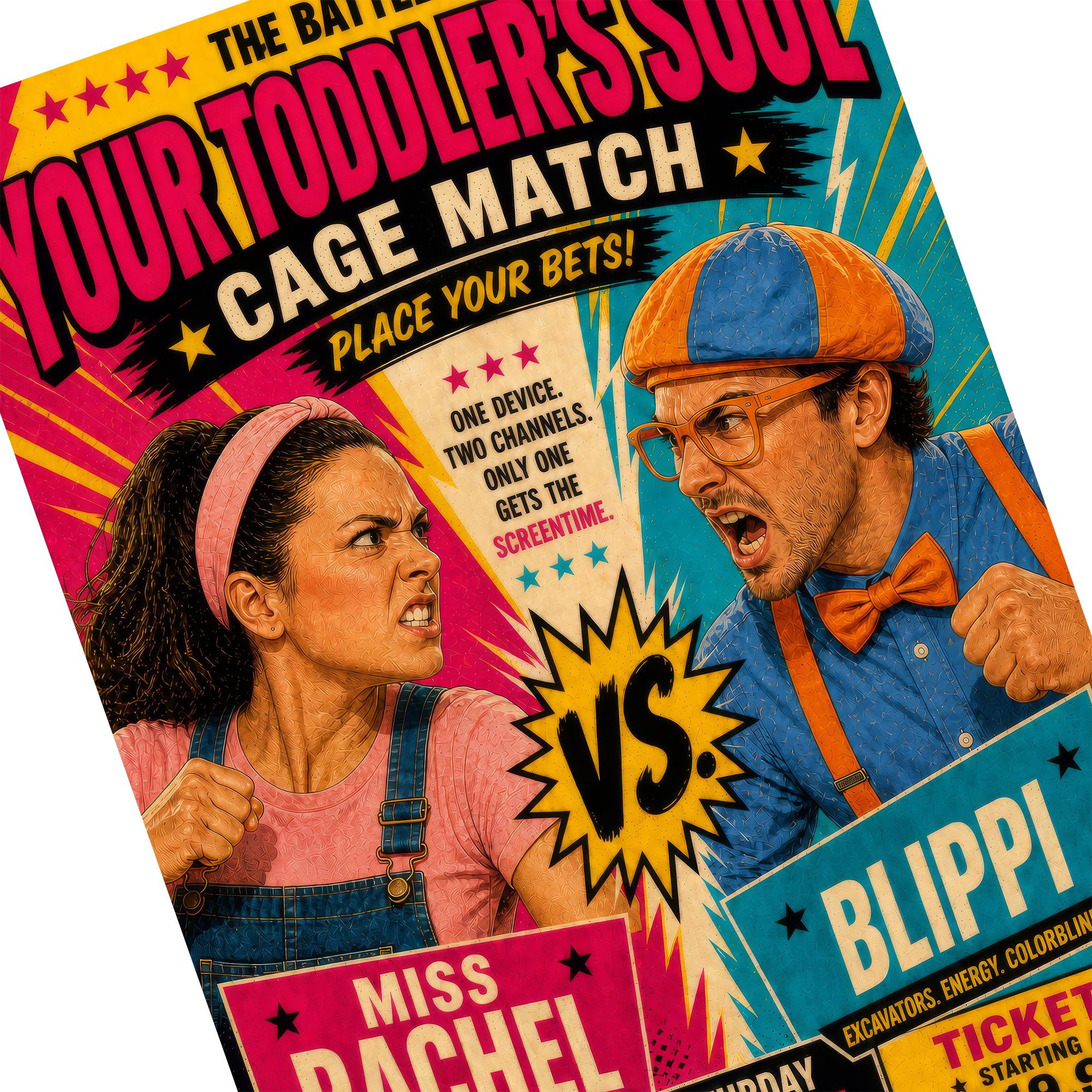 Toddler's Soul Cage Match Oversized Unisex Tee