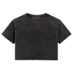MUTTON Distressed Snow Wash Crop Tee