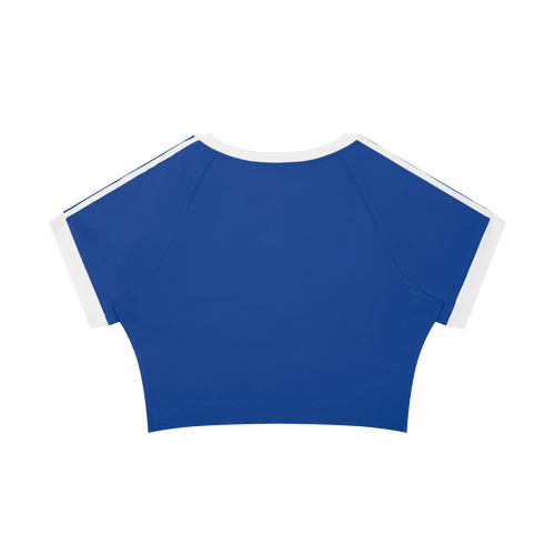 Red Flags Warning Raglan Crop Tee