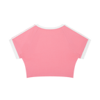 Red Flags Warning Raglan Crop Tee