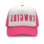 Reverse Cowgirl Puff Embroidery Trucker Hat