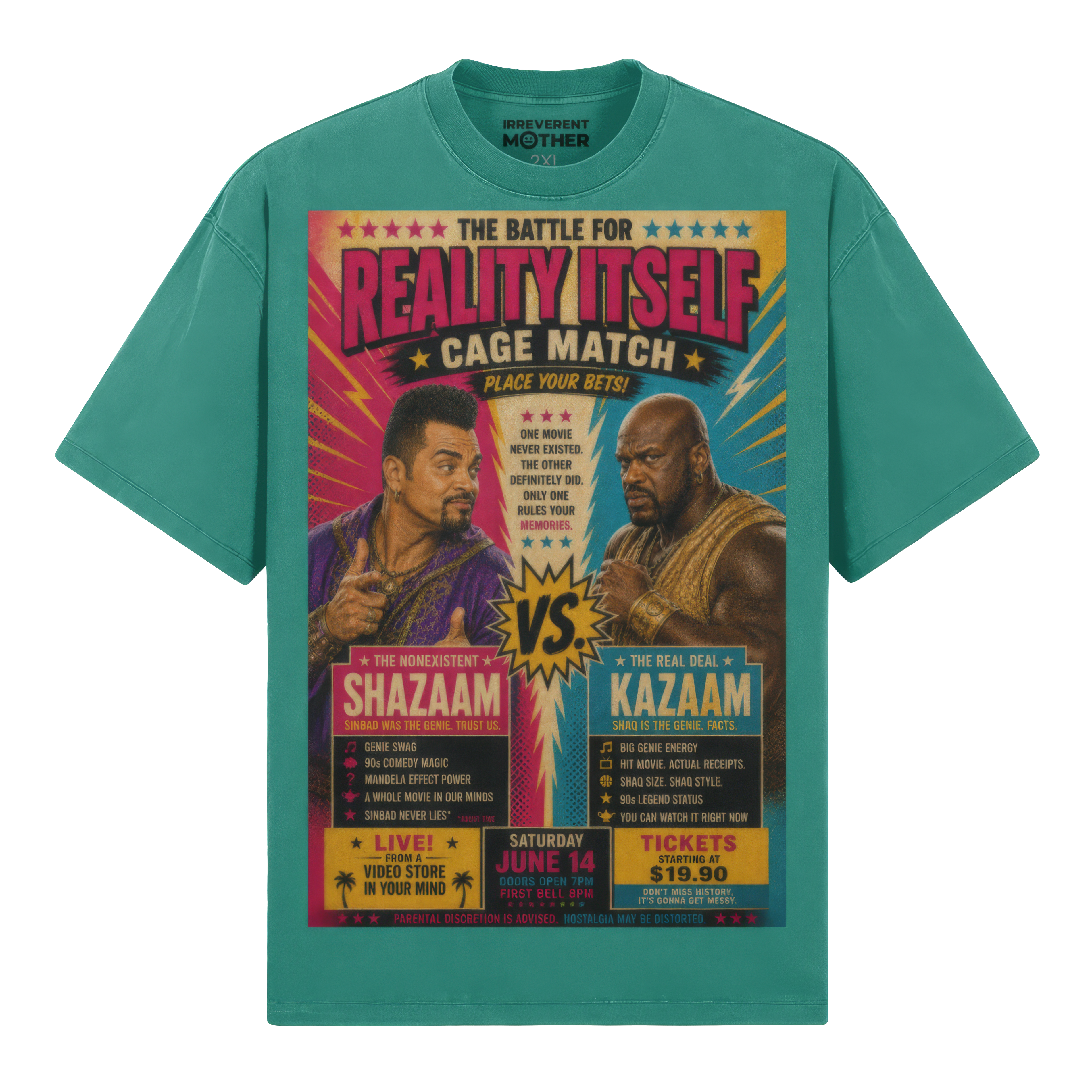 Reality Itself Cage Match Oversized Unisex Tee