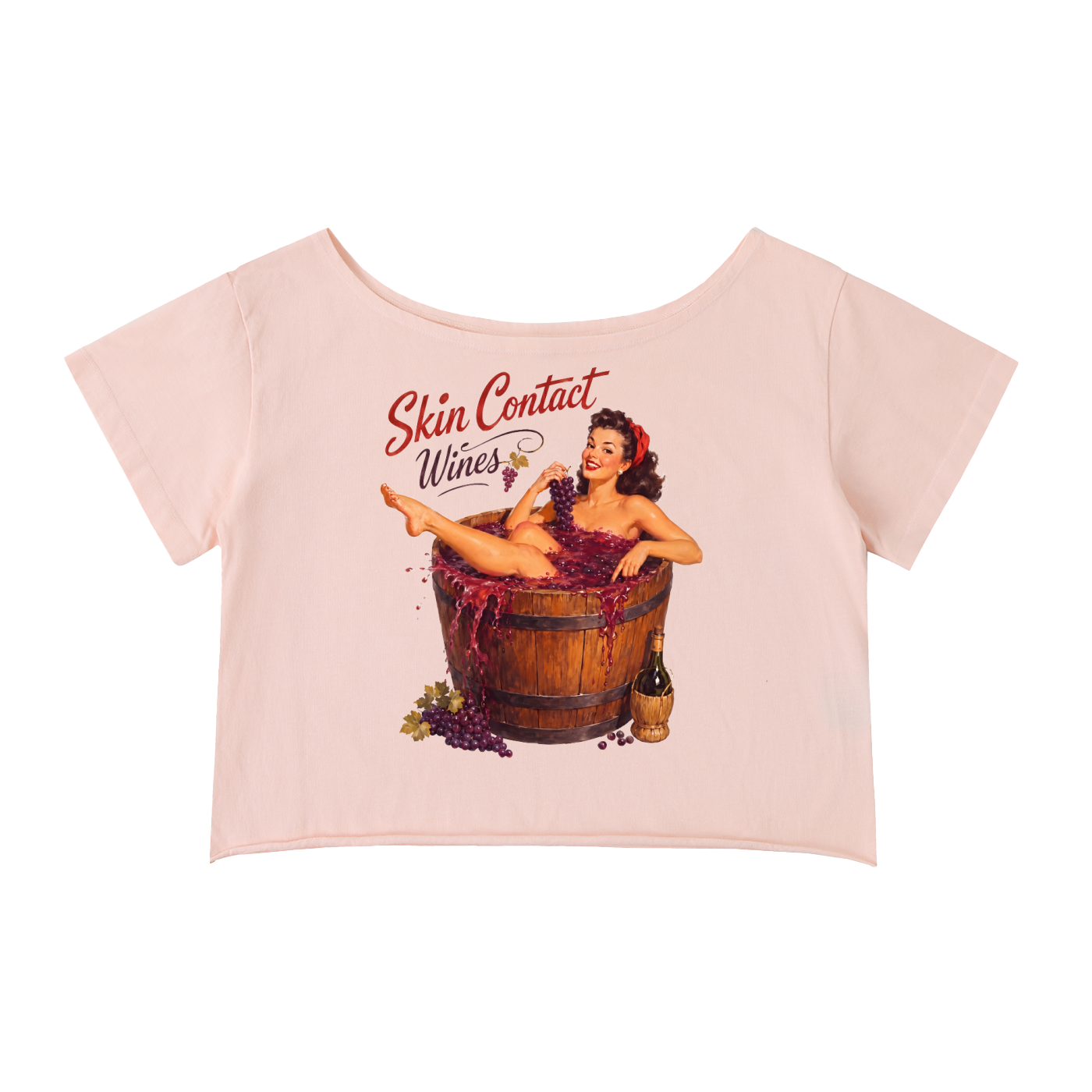 Skin Contact Wines Pinup Cotton Tee