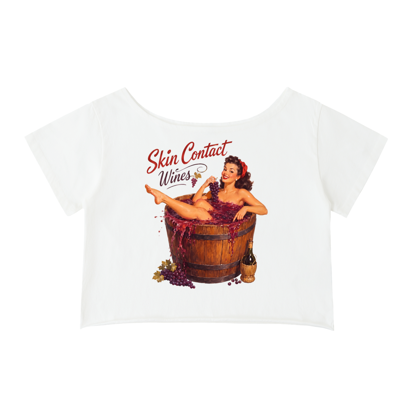 Skin Contact Wines Pinup Cotton Tee