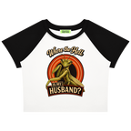 Where TH is My Husband? Raglan Baby Tee