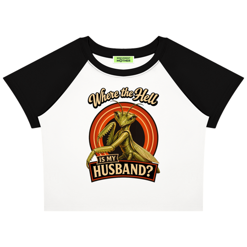 Where TH is My Husband? Raglan Baby Tee