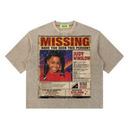 Where's Judy Winslow? Unisex Mineral Wash Waffle Boxy T-Shirt
