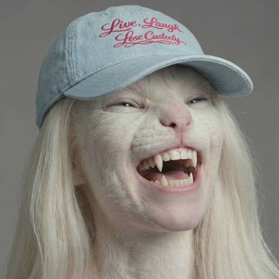 Live Laugh Lose Embroidered Denim Hat