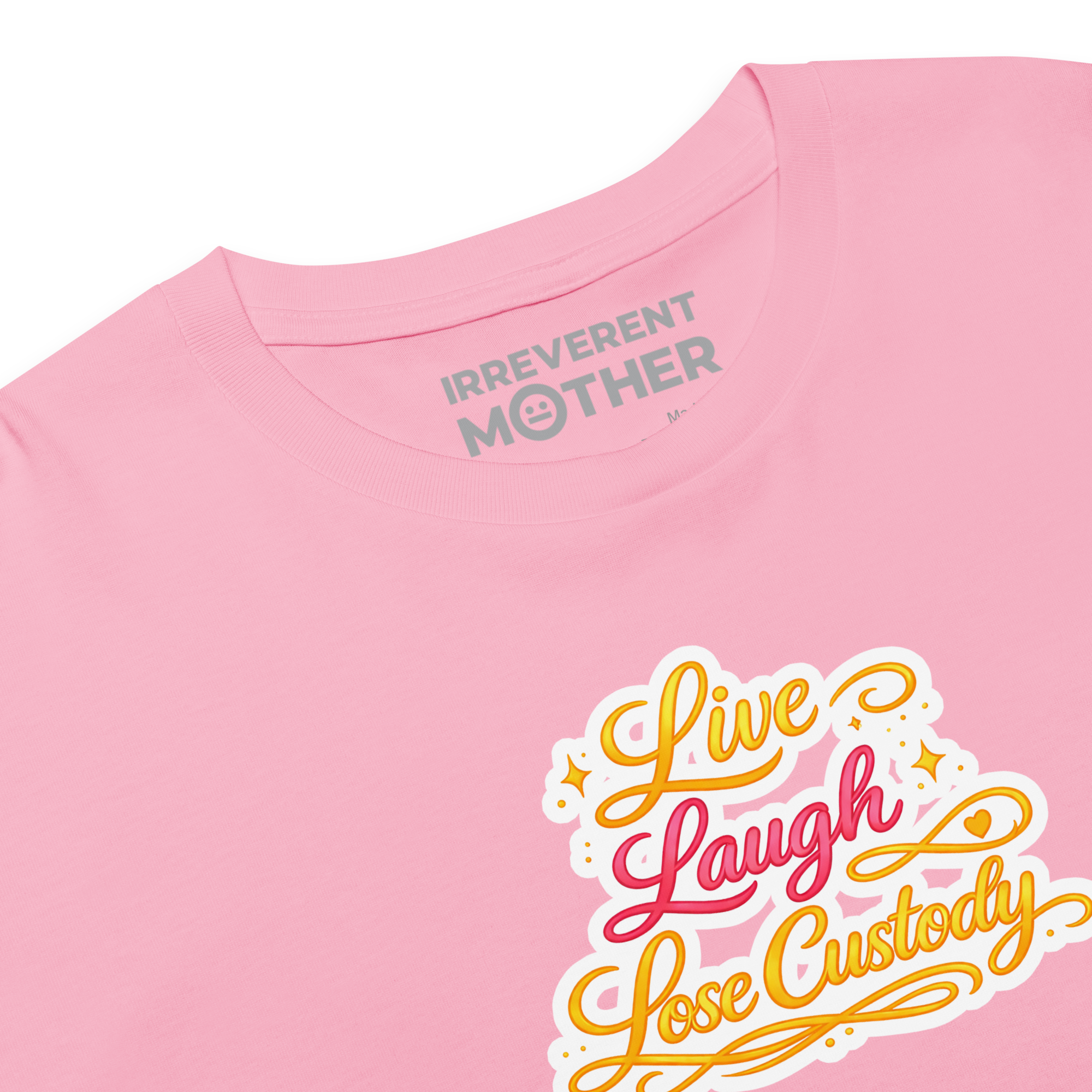Live Laugh Lose Custody Crop Tee