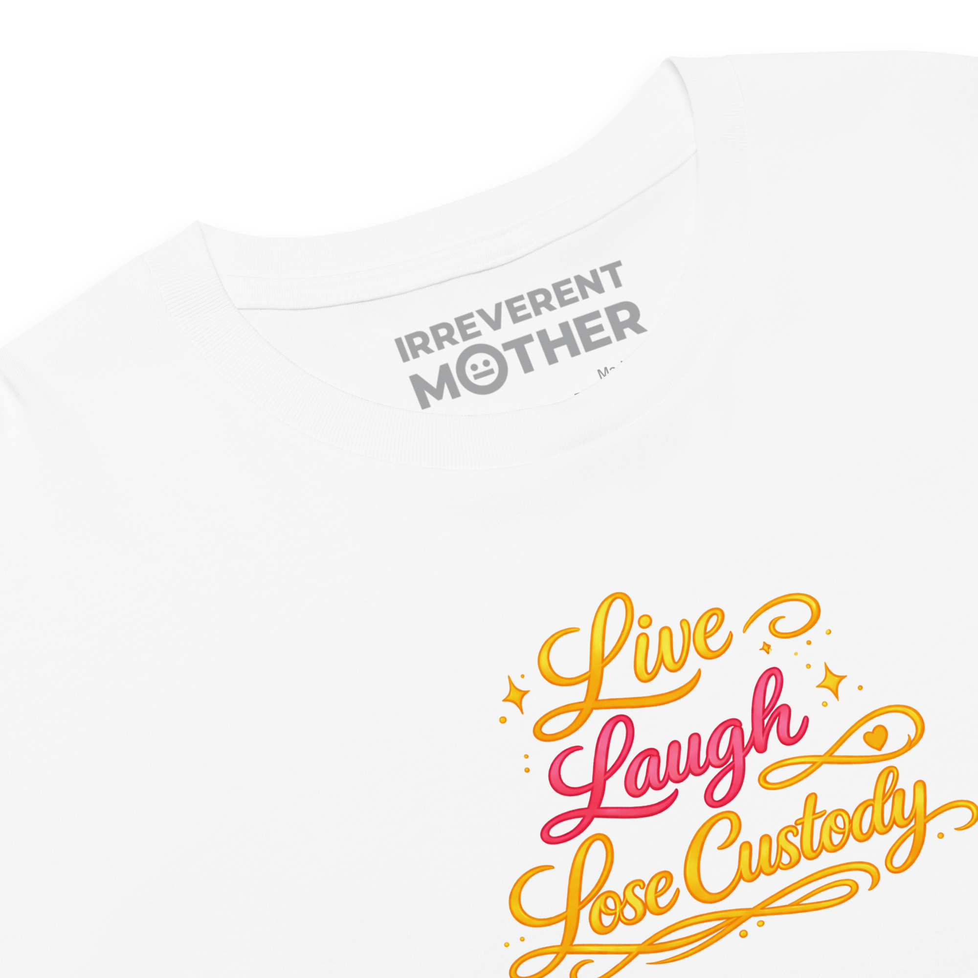 Live Laugh Lose Custody Crop Tee